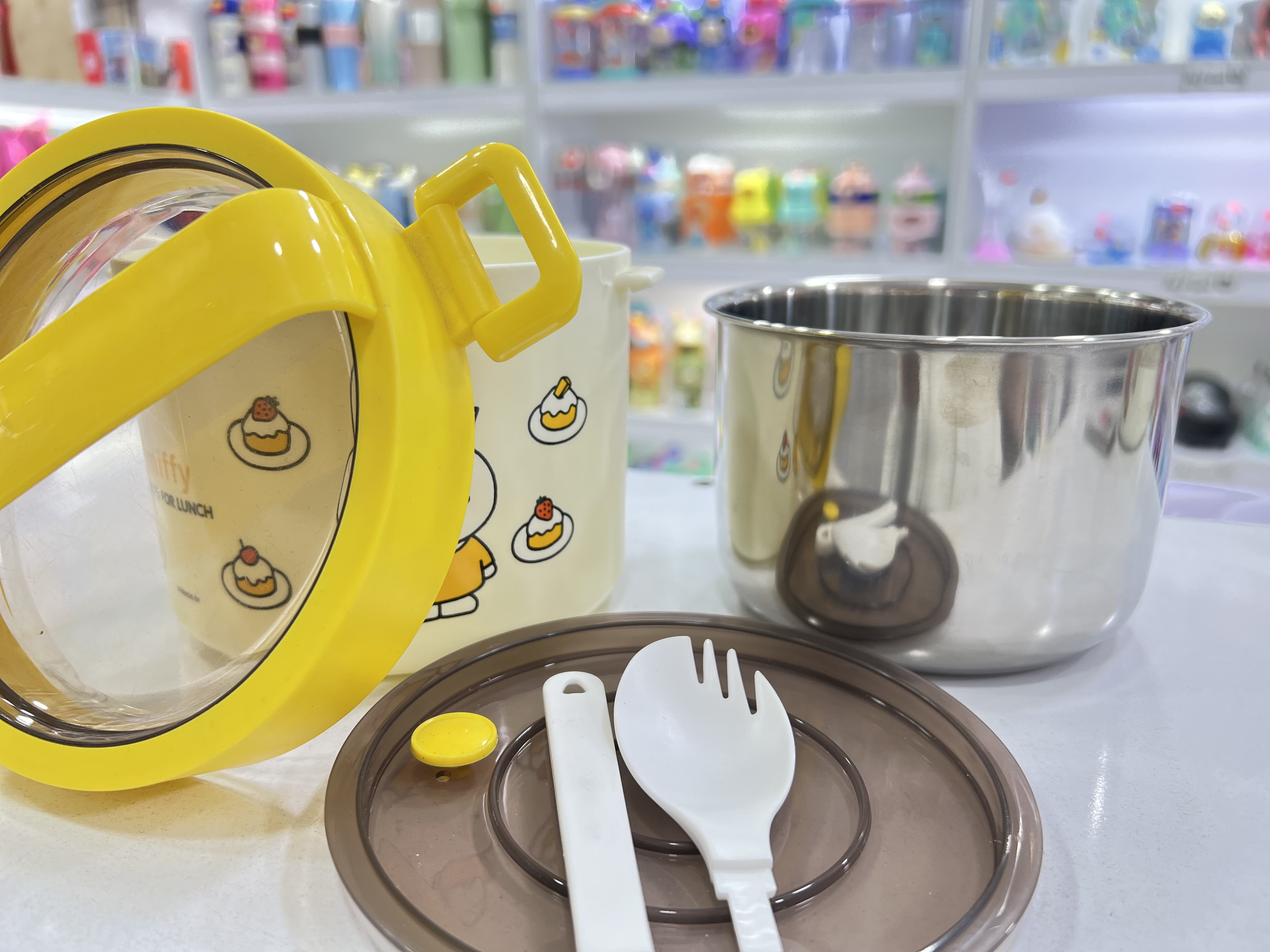 ظرف غذای استیل ۳۰۴ مدل گرد طرح خرگوش 